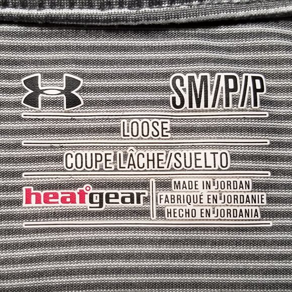 Under Armour heatgear Loose Micro Stripe 1/4 Zip Shirt - Picture 2 of 5